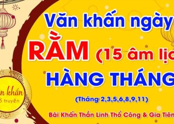Văn khấn ngày rằm cúng gia tiên và các vị thần linh