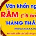 Văn khấn ngày rằm cúng gia tiên và các vị thần linh